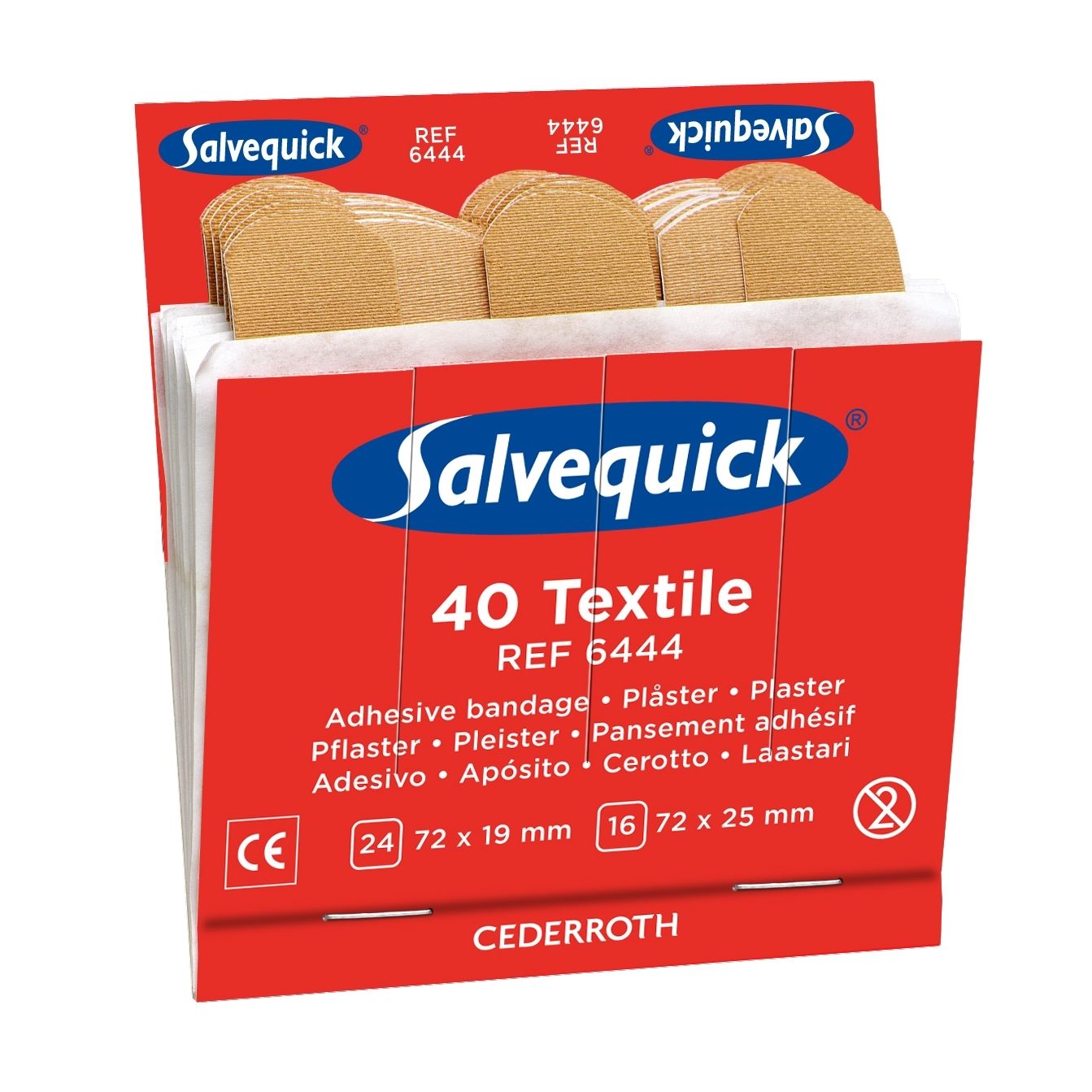 Pleister salvequick navulling textiel 6444 1 Pleister salvequick navulling textiel 6444
