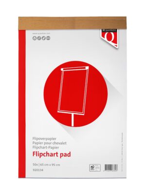 Flipoverpap quantore 65x95cm blanco/ruit 74gr | 2 stuks