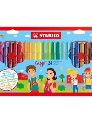 Viltstift stabilo cappi 168/24 m 24st assorti