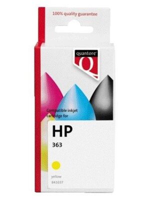 Inktcartridge quantore hp 363 c8773ee geel | 35 stuks