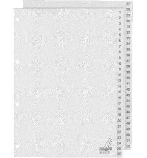 Tabblad kangaro 4r g452c 1 52 genummerd grijs pp | 10 stuks