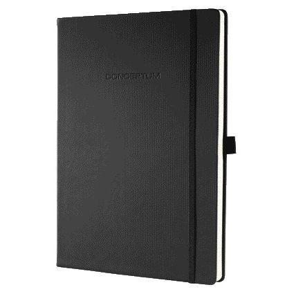 Notitieboek sigel conceptum pure a4 lijn zwart | 5 stuks 1 Notitieboek sigel conceptum pure a4 lijn zwart | 5 stuks