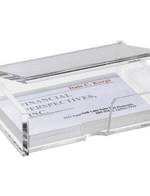 Visitekaartbak sigel 80krt 90x58mm glashelder