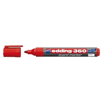 Whiteboardmarker edding 360 rond 1.5-3mm rood 1 Whiteboardmarker edding 360 rond 1.5-3mm rood