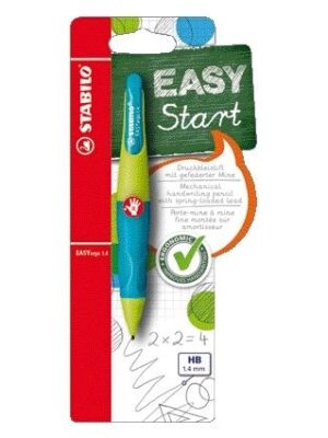 Vulpotlood stabilo easyergo hb 1.4mm rechts lim/bl | 5 stuks