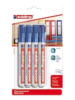 Viltstift edding 3000 rond 1.5-3mm blauw | 10 stuks