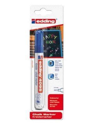 Krijtstift edding 4095 rond 2-3mm blauw