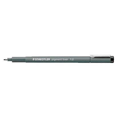 Fineliner staedtler pigment 308 1.2mm zwart 1 Fineliner staedtler pigment 308 1.2mm zwart