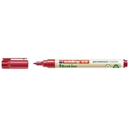 Viltstift edding 25 eco rond 1mm rood | 10 stuks 1 Viltstift edding 25 eco rond 1mm rood | 10 stuks