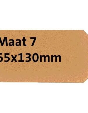 Label karton nr 7 200gr 65x130mm chamois 1000st