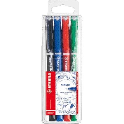 Fineliner stabilo sensor 189/4 f ass 4st | 5 stuks 1 Fineliner stabilo sensor 189/4 f ass 4st | 5 stuks