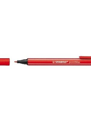 STABILO pointMax, hardtip fineliner 0.8 mm, karmijn rood, per stuk