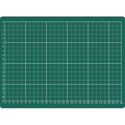 Snijmat a4 300x220mm groen 1 Snijmat a4 300x220mm groen
