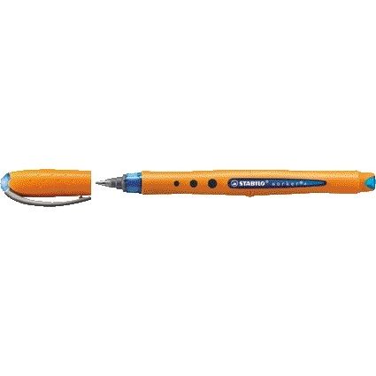 STABILO worker+, Rollerball, Medium 0.5 mm, doos 10 stuks, blauw 1 STABILO worker+, Rollerball, Medium 0.5 mm, doos 10 stuks, blauw