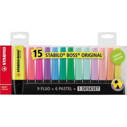 Markeerstift stabilo boss bureauset 70/15 15st ass | 5 stuks 1 Markeerstift stabilo boss bureauset 70/15 15st ass | 5 stuks