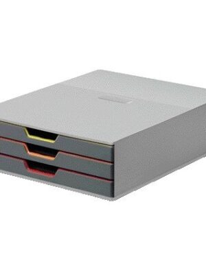 Ladenbox durable varicolor 3 laden grijs