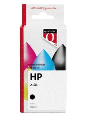 Inktcartridge quantore hp 21xl c9351ce zwart | 35 stuks