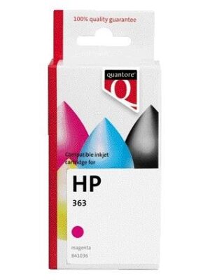 Inktcartridge quantore hp 363 c8772ee rood | 35 stuks