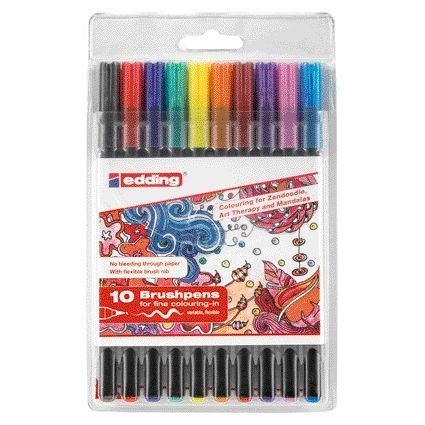 Brushpen edding 1340 assorti 1 Brushpen edding 1340 assorti