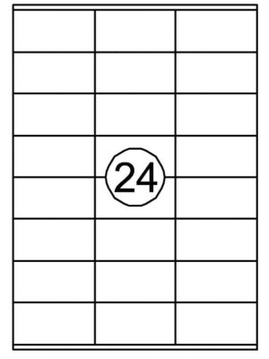 Etiket quantore 70x36mm 2400st