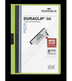 Klemmap durable duraclip a4 3mm 30v gn | 25 stuks