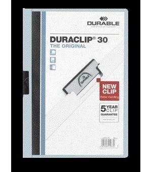 Klemmap durable duraclip a4 3mm 30v lichtblauw | 25 stuks