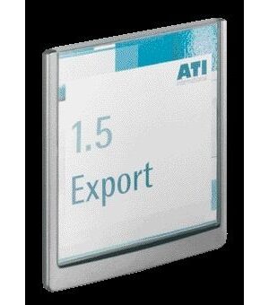 Deurbordje durable click sign 149x148.5mm grafiet | 5 stuks