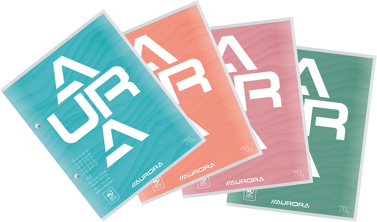 Aurora cursusblok, ft 16,5 x 21 cm, 75 vel, 2-gaatsperforatie, geruit 5 mm 1 Aurora cursusblok, ft 16,5 x 21 cm, 75 vel, 2-gaatsperforatie, geruit 5 mm