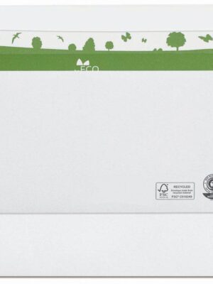 Bong enveloppen beECO, ft 110 x 220 mm, zonder venster, doos van 500 stuks