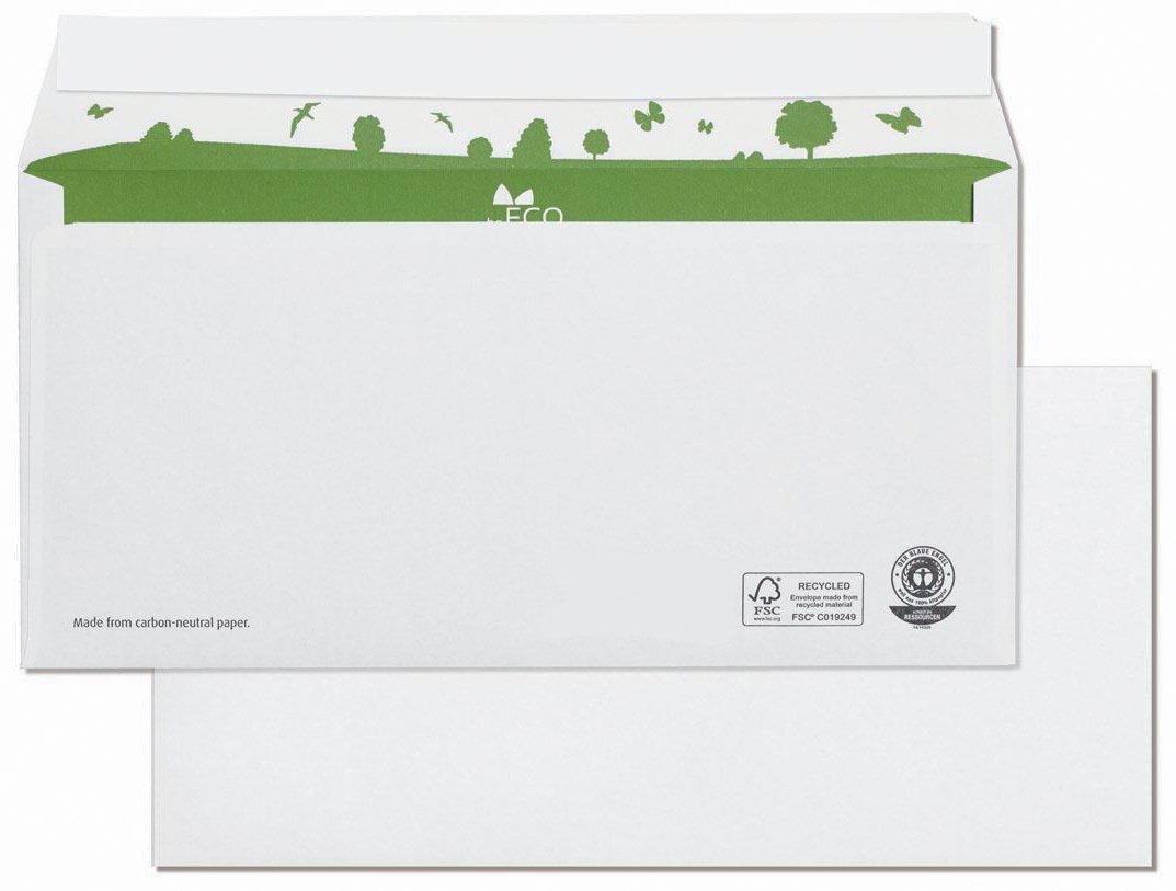 Bong enveloppen beECO, ft 110 x 220 mm, zonder venster, doos van 500 stuks 1 Bong enveloppen beECO, ft 110 x 220 mm, zonder venster, doos van 500 stuks