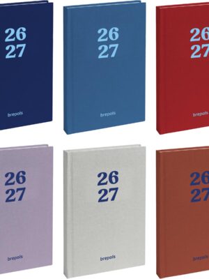 Brepols Studentenagenda Rainbow, geassorteerde kleuren, 2026-2027