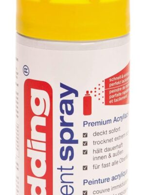 Edding permanent spray 5200, 200 ml, verkeersgeel mat