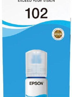 Epson inktfles 102, 6.000 pagina's, OEM C13T03R240, cyaan