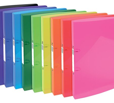 exacompta iderama ringmap voor ft a4 uit pp met softcover 2 ringen van 30 mm geassorteerde kleuren