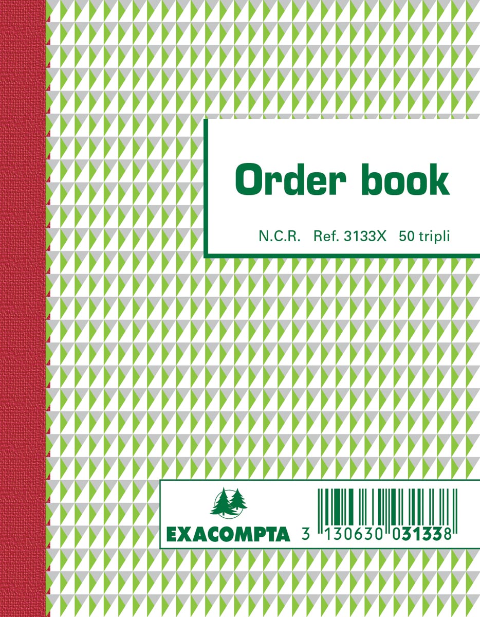 Exacompta orderbook, ft 13,5 x 10,5 cm, tripli (50 x 3 vel) 1 Exacompta orderbook, ft 13,5 x 10,5 cm, tripli (50 x 3 vel)