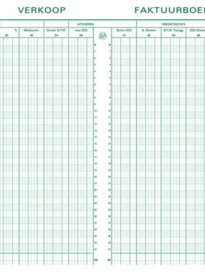 Exacompta register verkoop, ft 27 x 32 cm, Nederlandstalig