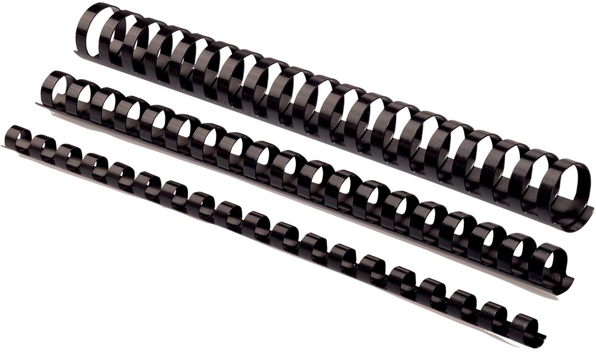 Fellowes bindruggen, pak van 50 stuks, 45 mm, zwart 1 Fellowes bindruggen, pak van 50 stuks, 45 mm, zwart