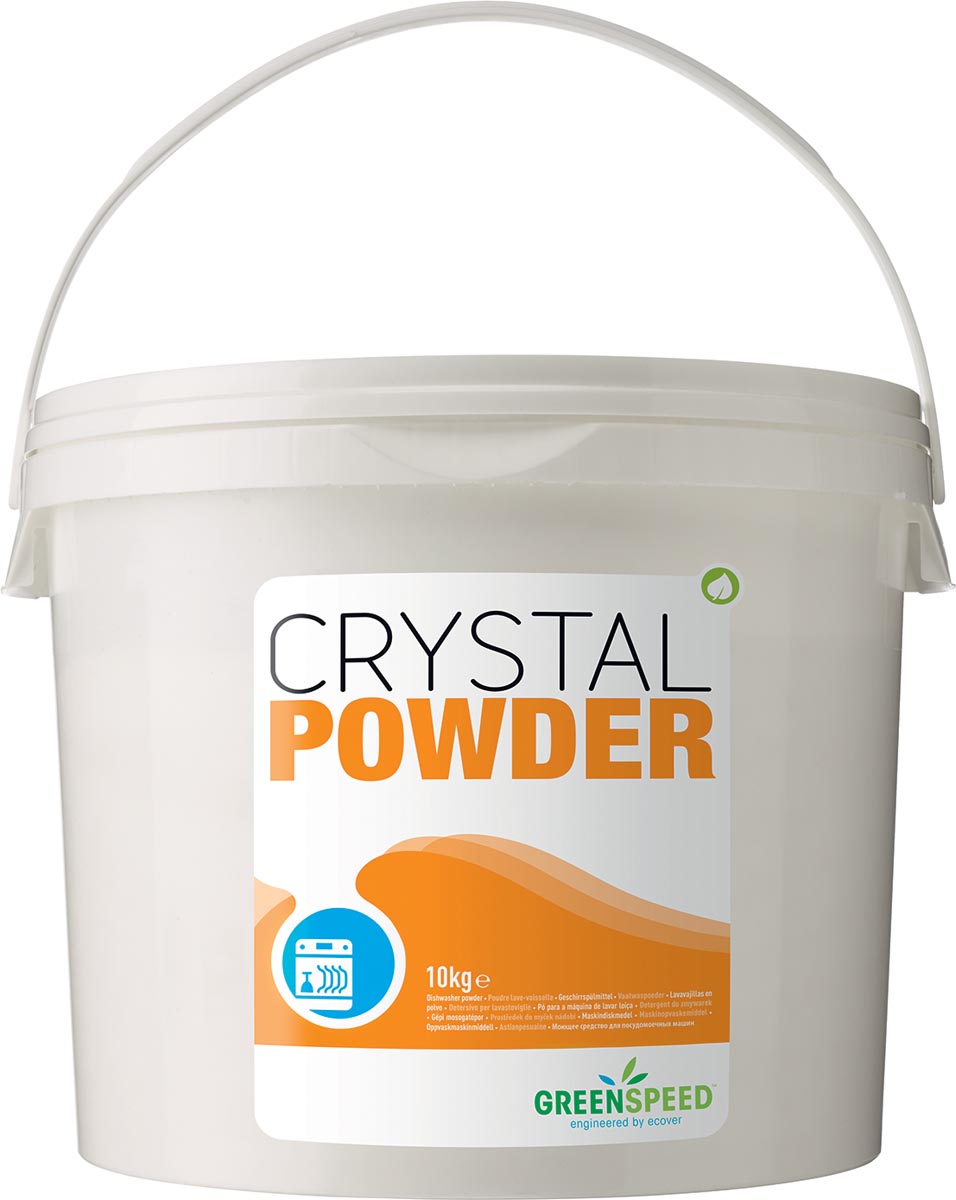Greenspeed vaatwaspoeder Crystal Powder, emmer van 10 kg 1 Greenspeed vaatwaspoeder Crystal Powder, emmer van 10 kg