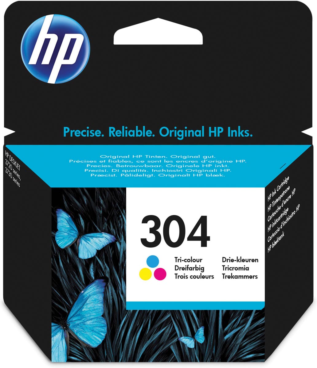 HP inktcartridge 304, 100 pagina's, OEM N9K05AE, 3 kleuren 1 HP inktcartridge 304, 100 pagina's, OEM N9K05AE, 3 kleuren