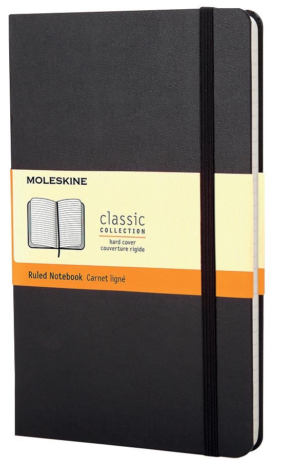 Moleskine notitieboek, ft 9 x 14 cm, gelijnd, harde cover, 192 bladzijden, zwart 1 Moleskine notitieboek, ft 9 x 14 cm, gelijnd, harde cover, 192 bladzijden, zwart