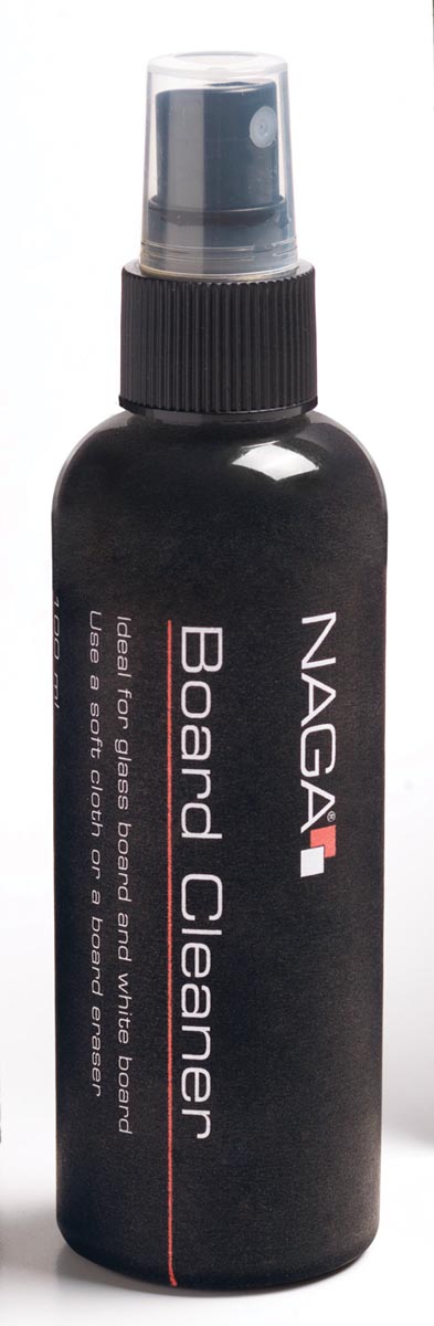 Naga reinigingspray voor whiteboards. 1 Naga reinigingspray voor whiteboards.