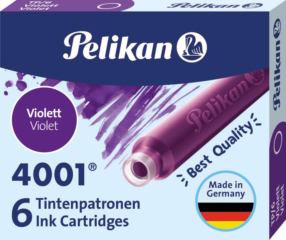 Pelikan inktpatronen 4001 paars 1 Pelikan inktpatronen 4001 paars
