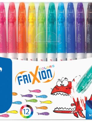 Pilot viltstift Frixion Colors, etui met 12 stuks