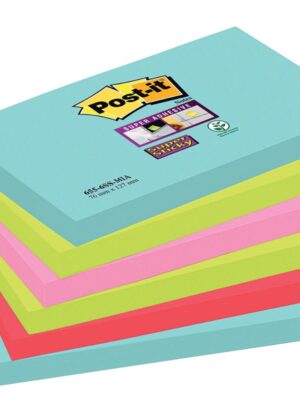 Post-it Super Sticky notes Cosmic, 90 vel, ft 76 x 127 mm, pak van 6 blokken