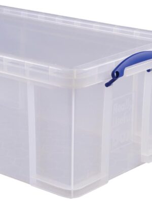 Really Useful Box 64 liter, transparant, per stuk verpakt in karton