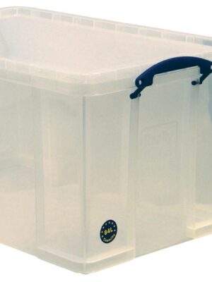 Really Useful Box 84 liter, transparant, per stuk verpakt in karton