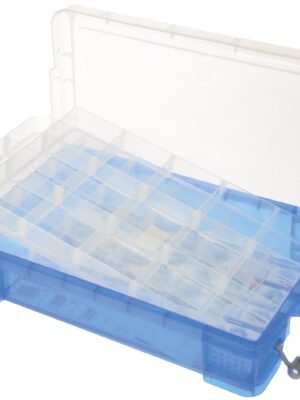 Really Useful Box opbergdoos 4 liter met 2 dividers, transparant blauw