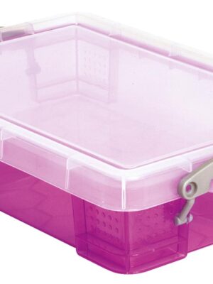 Really Useful Box opbergdoos 4 liter, transparant paars