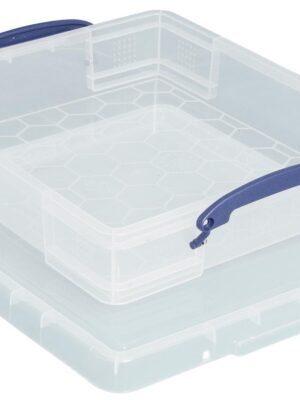 Really Useful Box opbergdoos 7 liter met divider, transparant