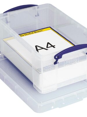 Really Useful Box opbergdoos 9 liter, transparant